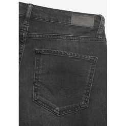 Jeans fille, loose, large COSA - Noir en coton