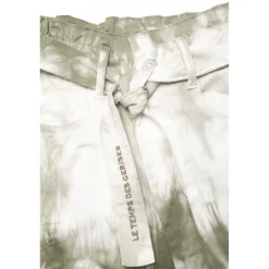 Jeans fille, loose, large MILINA, longueur 34 vert