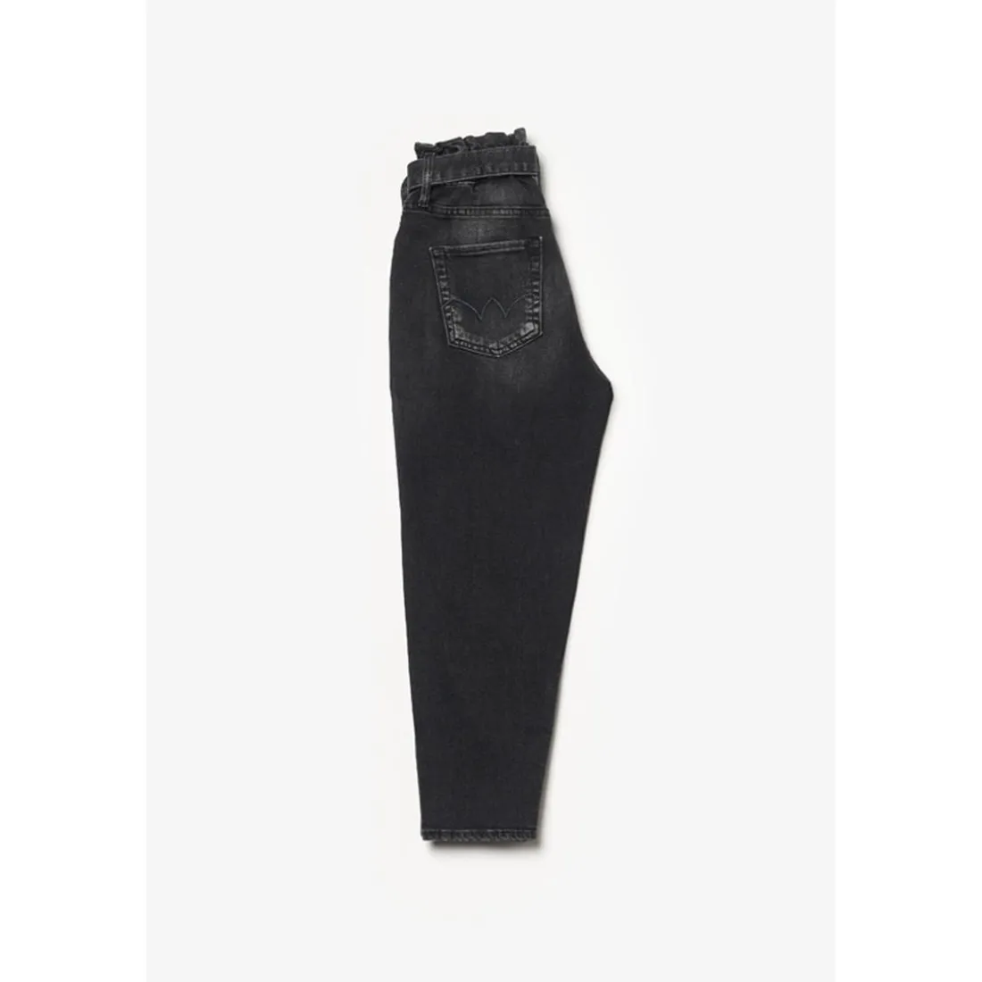Jeans fille, Milina boyfit noir N°1 en coton