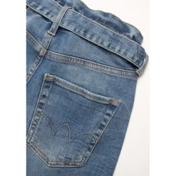 Jeans fille, Milina boyfit vintage bleu N°4 en coton