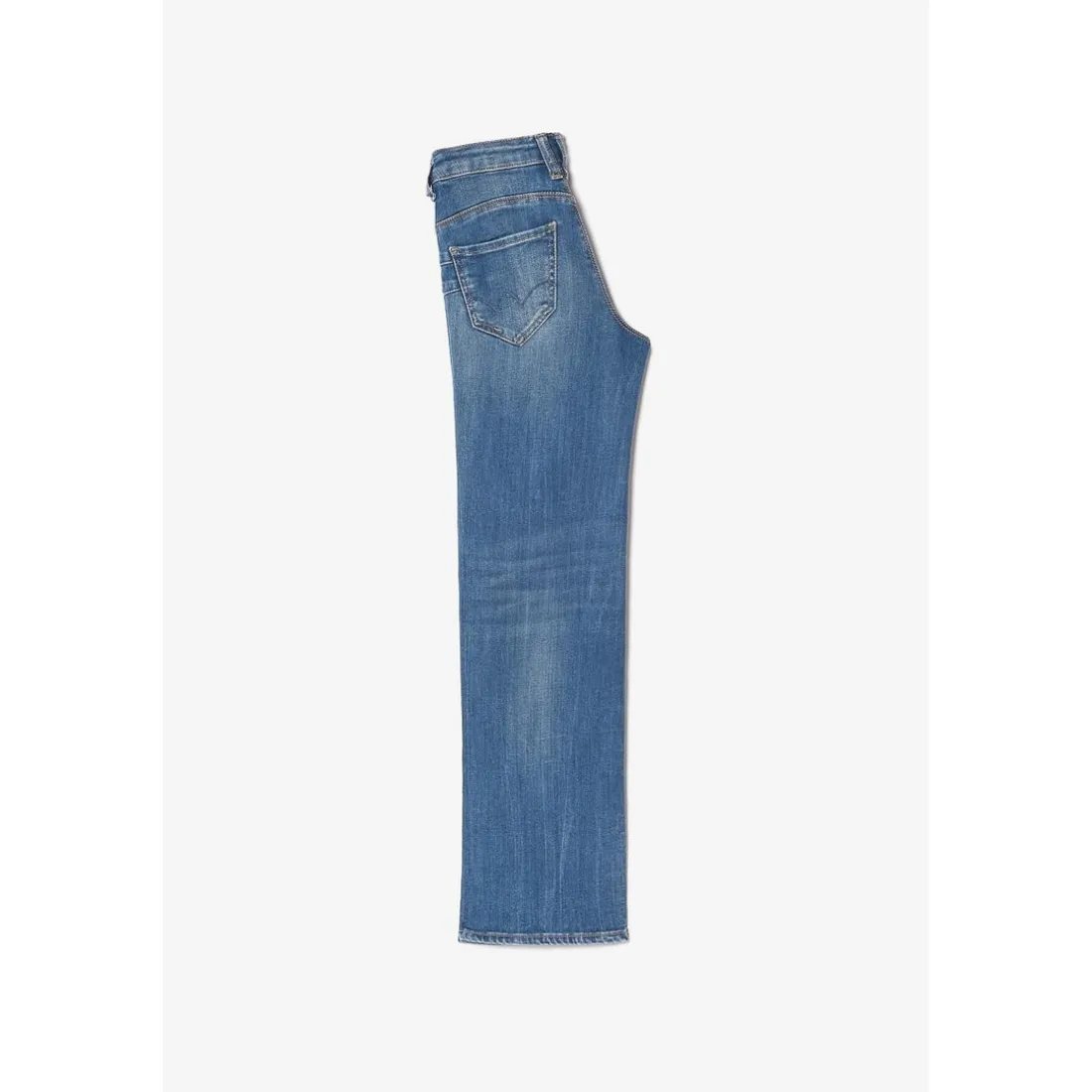 Jeans fille, regular, droit PULP, longueur 34 bleu en coton