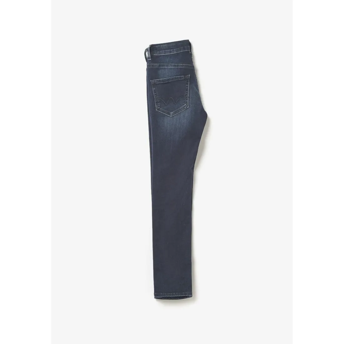 Jeans fille, skinny POWERHI, longueur 34 bleu en coton