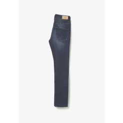 Jeans fille, skinny POWERHI, longueur 34 bleu en coton