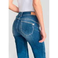 Jeans flare Barcy, très évasé PULP high flare, longueur 34 bleu