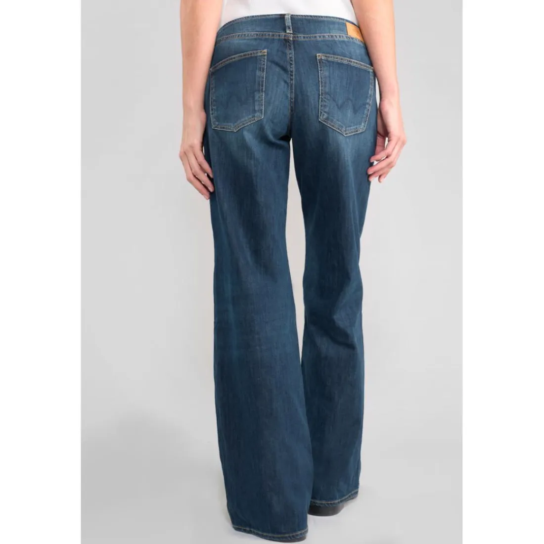Jeans flare Lauryn bleu en coton