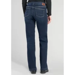 Jeans flare, très évasé , longueur 34 bleu en coton Nea