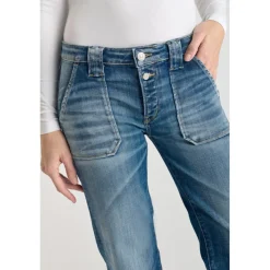Jeans flare, très évasé , longueur 34 bleu Ode