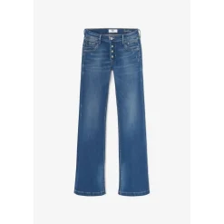 Jeans flare, très évasé , longueur 34 bleu