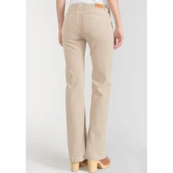 Jeans flare, très évasé , longueur 34 blanc en coton Mae