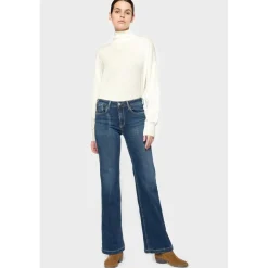 Jeans flare, très évasé PULP high flare, longueur 34 bleu en coton Élise