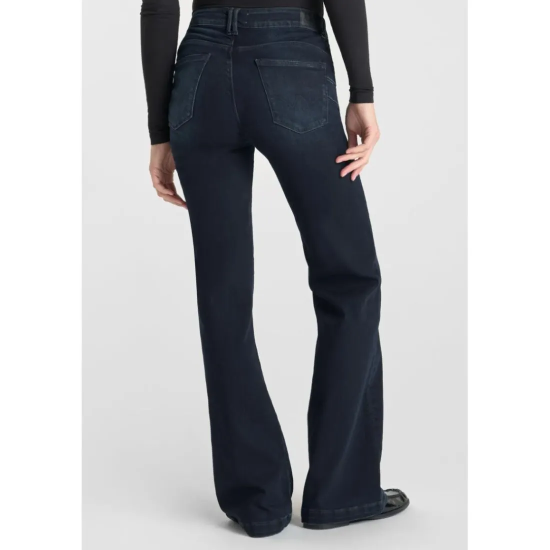 Jeans flare, très évasé PULP high flare, longueur 34 bleu en coton Ivy