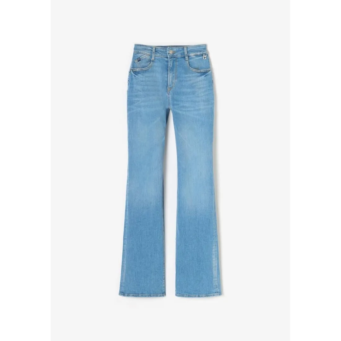 Jeans flare, très évasé PULP high flare, longueur 34 bleu en cuir Zara