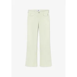 Jeans flare, très évasé PULP high flare, longueur 34 vert en coton