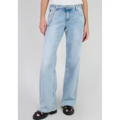 Jeans flare, très évasé wide leg , longueur 34 bleu Aria
