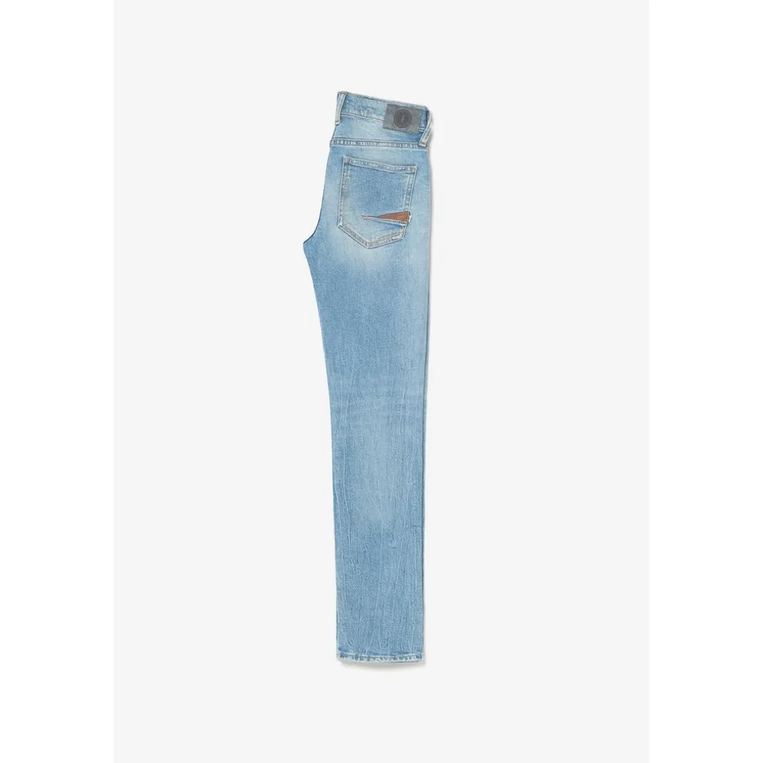 Jeans garçon, regular, droit 800/16, longueur 34 bleu en coton