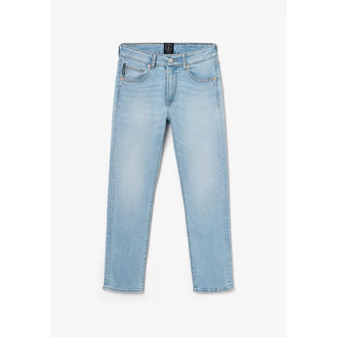 Jeans garçon, regular, droit SAM, longueur 34 bleu Xeno en coton