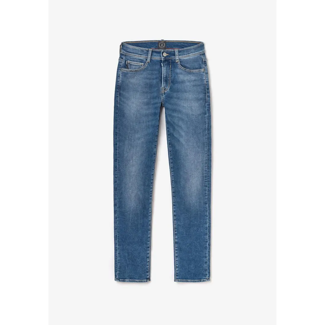 Jeans garçon, slim Harry jogg, longueur 34 bleu