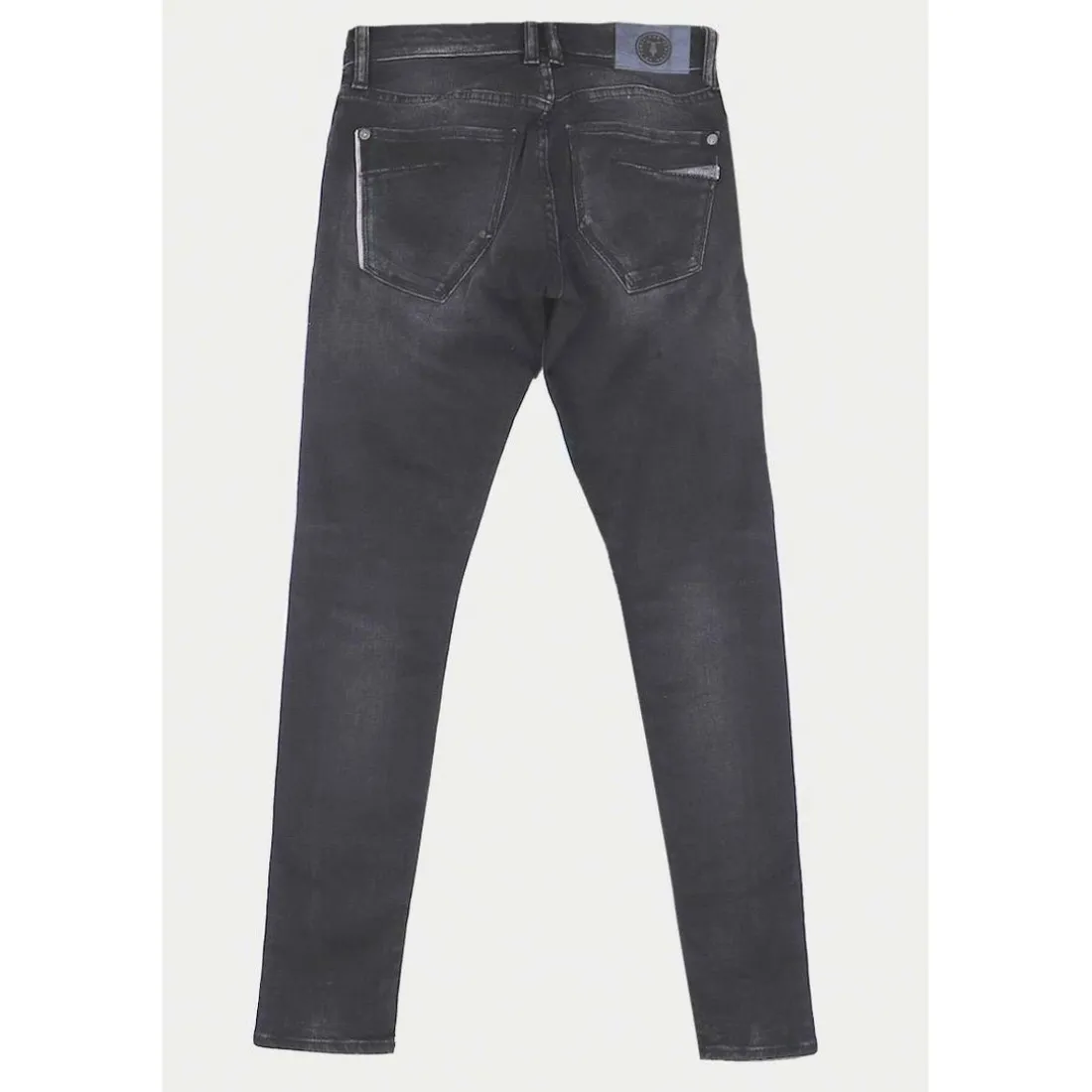 Jeans garçon, slim power skinny, longueur 34 noir