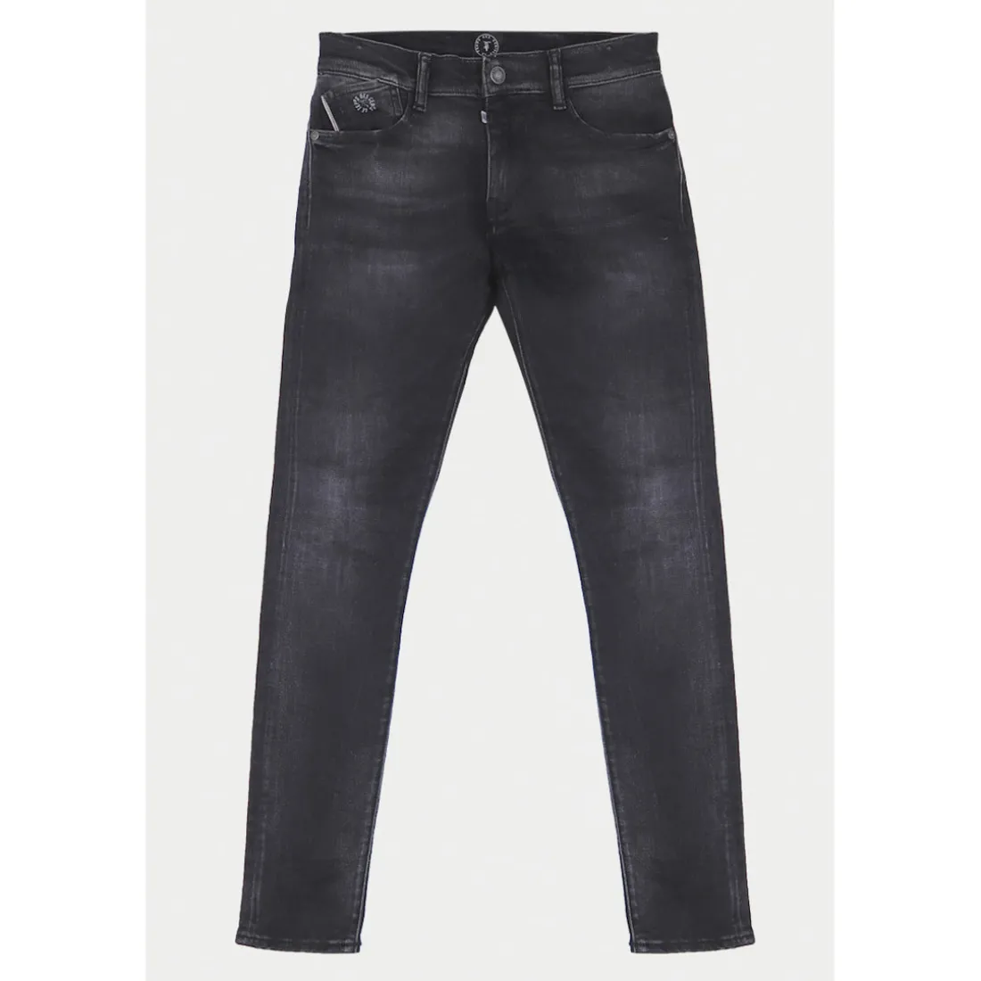 Jeans garçon, slim power skinny, longueur 34 noir