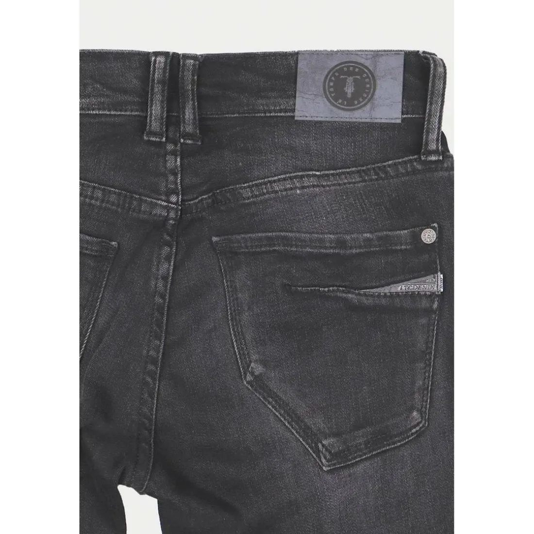 Jeans garçon, slim power skinny, longueur 34 noir