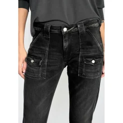 Jeans Gini 200/43 boyfit noir N°1 en coton