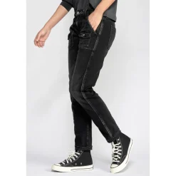 Jeans Gini 200/43 boyfit noir N°1 en coton