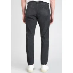 Jeans Homme chino DEJEAN noir en coton