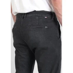 Jeans Homme chino DEJEAN noir en coton