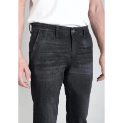 Jeans Homme chino DEJEAN noir en coton