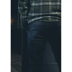 Jeans Homme chino DEJEAN bleu en coton
