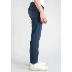 Jeans Homme chino DEJEAN bleu en coton