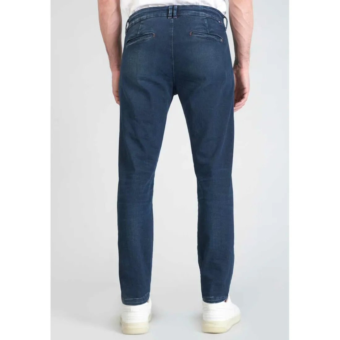 Jeans Homme chino DEJEAN bleu en coton