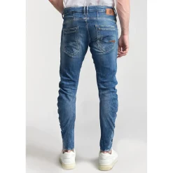 Jeans Locarn 900/03 tapered, longueur 34 bleu en coton