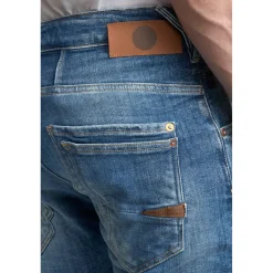Jeans Locarn 900/03 tapered, longueur 34 bleu en coton