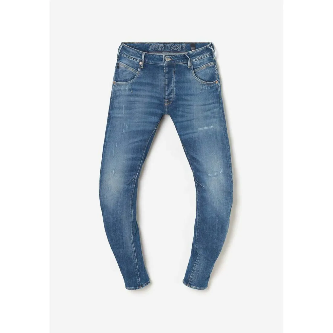 Jeans Locarn 900/03 tapered, longueur 34 bleu en coton