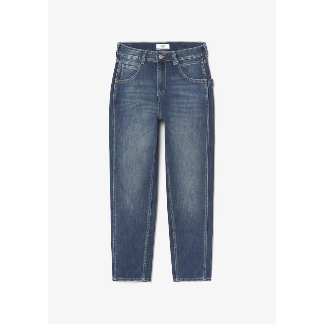Jeans loose, large 400/60 girlfriend, longueur 34 bleu en coton Ruth