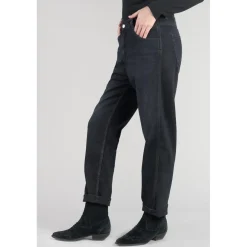 Jeans loose, large 400/60 girlfriend, longueur 34 bleu en coton Blair
