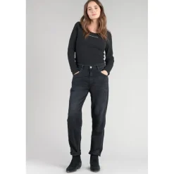 Jeans loose, large 400/60 girlfriend, longueur 34 bleu en coton Blair