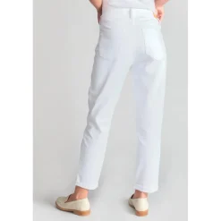 Jeans loose, large 400/60, longueur 34 blanc Dee en coton
