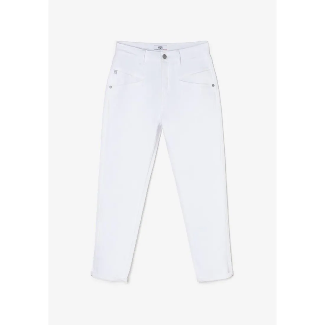 Jeans loose, large 400/60, longueur 34 blanc Dee en coton