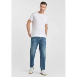 Jeans loose, large 1999, longueur 34 bleu Ebbe