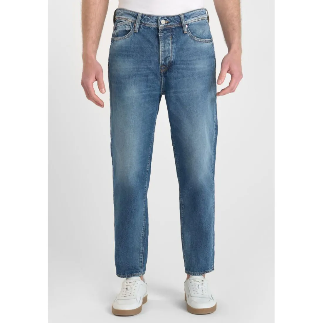 Jeans loose, large 1999, longueur 34 bleu Ebbe
