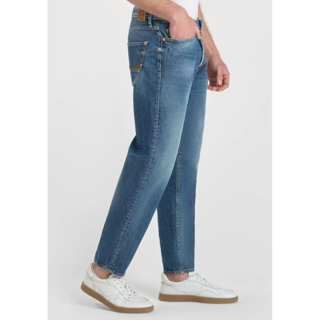 Jeans loose, large 1999, longueur 34 bleu Ebbe