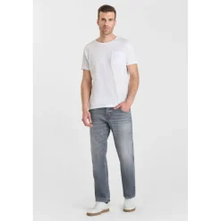 Jeans loose, large 800/60 loose , longueur 34 gris Cleo en coton