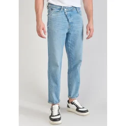 Jeans loose, large 1998, 7/8ème bleu en coton Amos