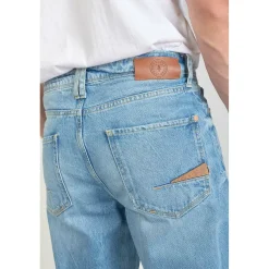 Jeans loose, large 1998, 7/8ème bleu en coton Amos