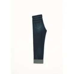 Jeans loose, large 400/60, 7/8ème bleu Tia