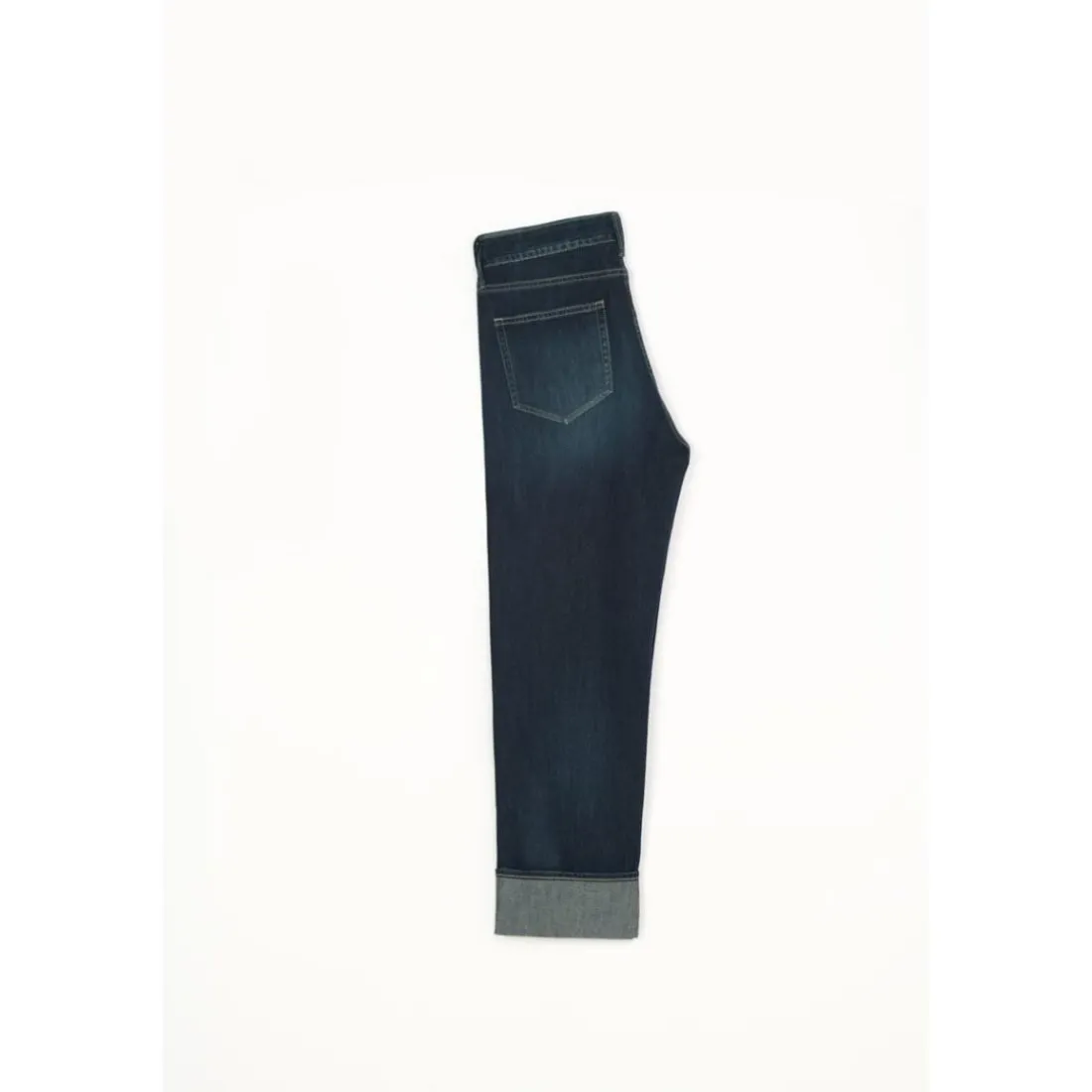 Jeans loose, large 400/60, 7/8ème bleu Tia