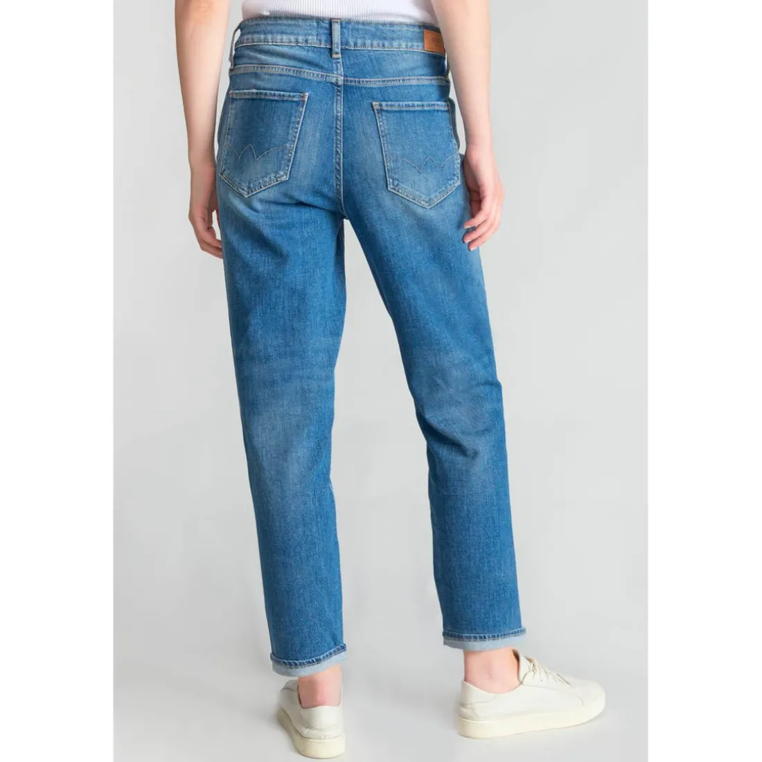 Jeans loose, large cosy, 7/8ème bleu Fawn