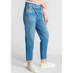 Jeans loose, large cosy, 7/8ème bleu Fawn